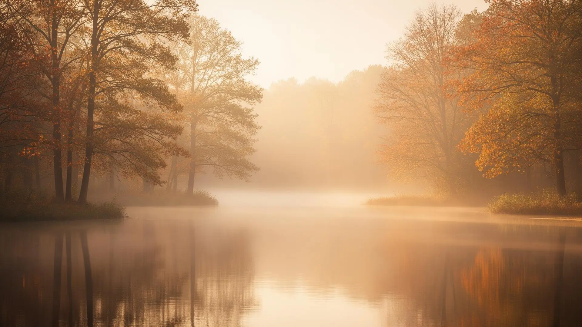 Peaceful golden landscape